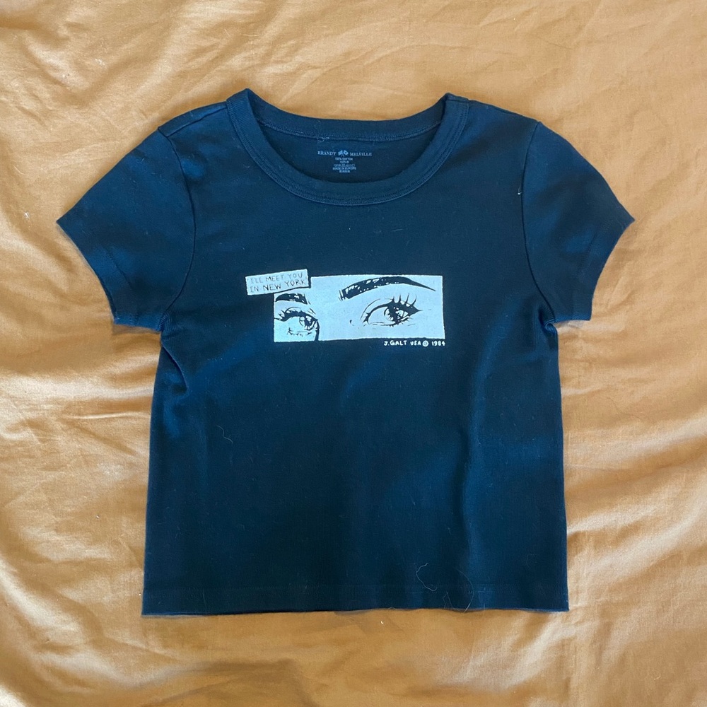 brandy melville ashlyn graphic baby tee